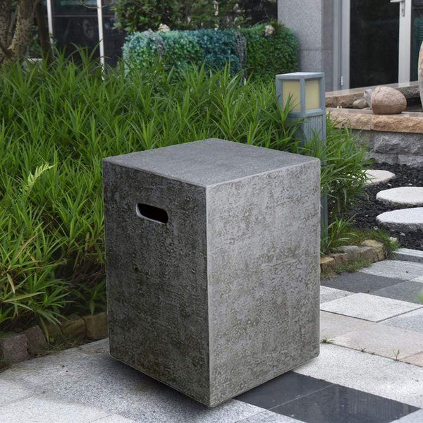 Elementi Square Concrete Propane Tank Cover ONB016