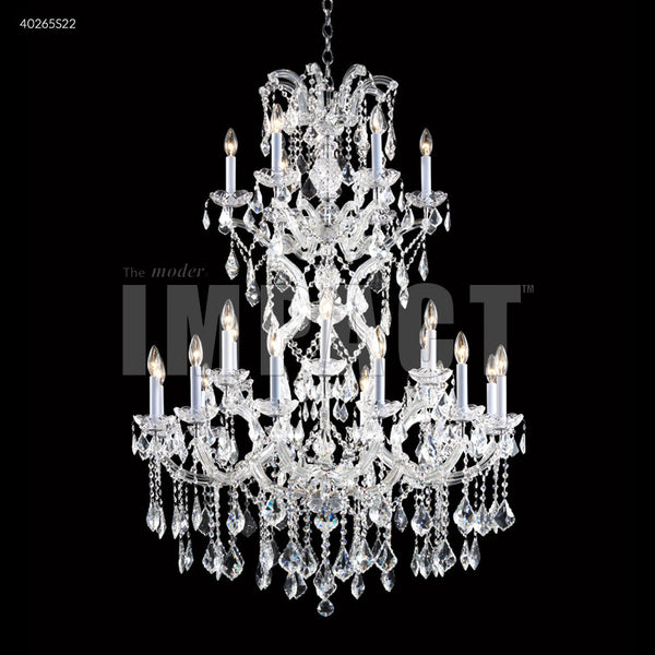 Maria Theresa Two-Tiered 24 Arm Crystal Entry Chandelier