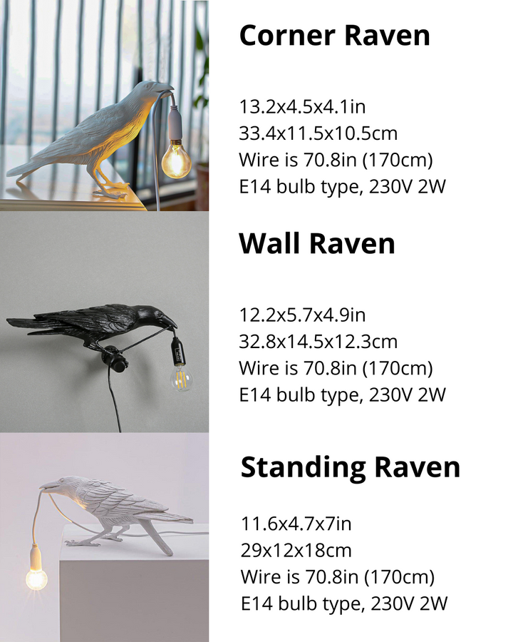 The Raven Lamp Making a Bold Statement in an Eclectic Decor Setting