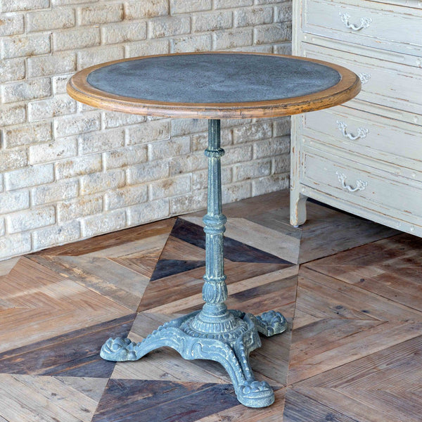 Park Hill Collection Zinc Topped Round Café Table EFT90235
