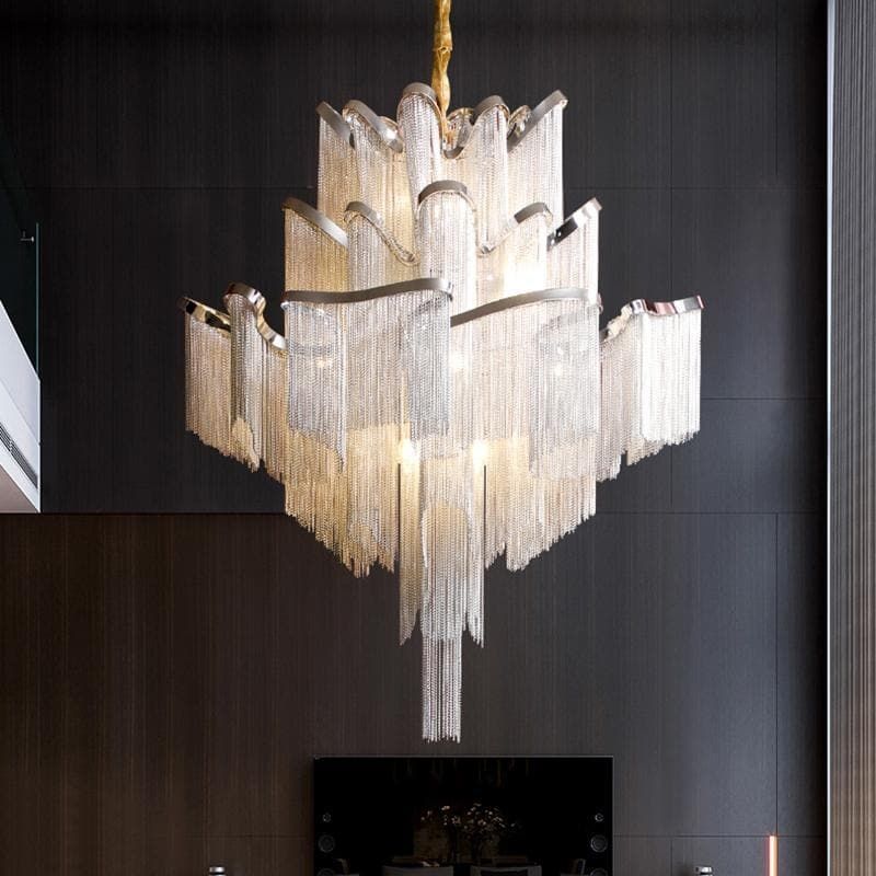 Point Design Singapore Luxury Chain Tassel Chandelier