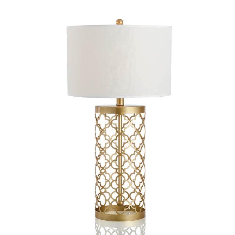 Openwork Metal Table Lamp