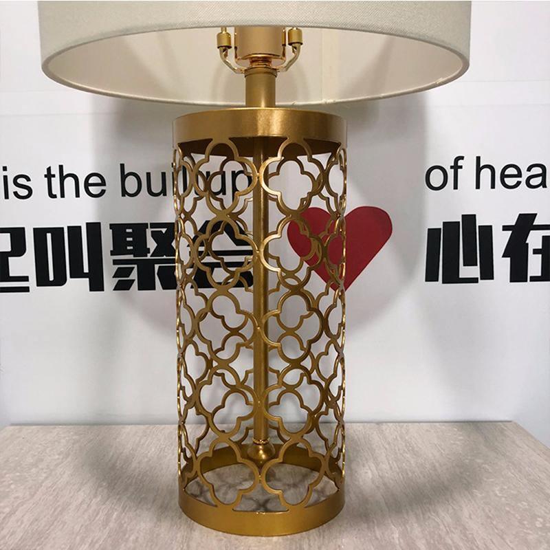 Openwork Metal Table Lamp