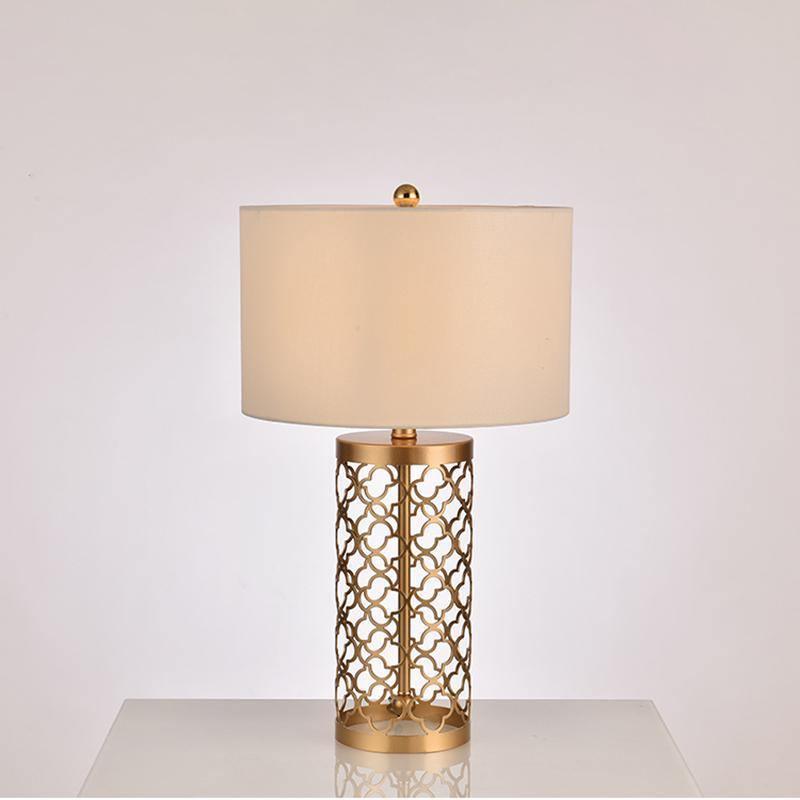 Openwork Metal Table Lamp