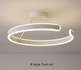 Modern LED Chandelier in the Shape of Ring for Bedroom, Living Room