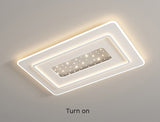 Rectangle Minimalist Acrylic LED Ceiling Light For Living Room, Bedroom