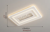 Rectangle Minimalist Acrylic LED Ceiling Light For Living Room, Bedroom