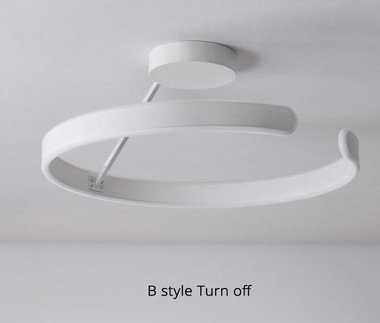 Modern LED Chandelier in the Shape of Ring for Bedroom, Living Room