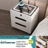 Point White/Black Smart Bedside Cabinet With Wireless Charger & Touch Sensor Light