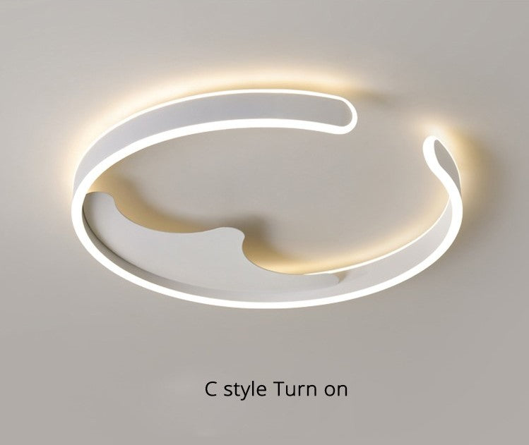 Modern LED Chandelier in the Shape of Ring for Bedroom, Living Room