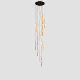 Bonassola | Exceptional Long Spiral LED Pendant Chandelier