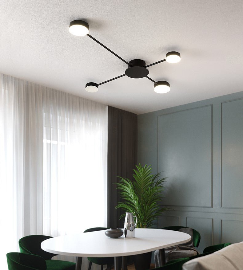 Round LED Ceiling Chandelier for Living Room, Bedroom, Dining Room