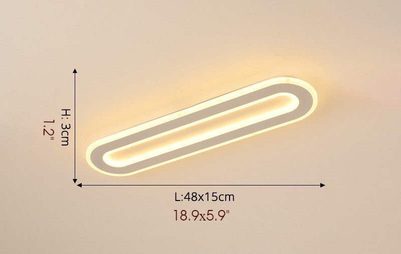 Rectangle LED Celling Light for Living Room, Study, Bedroom, Wardrobe