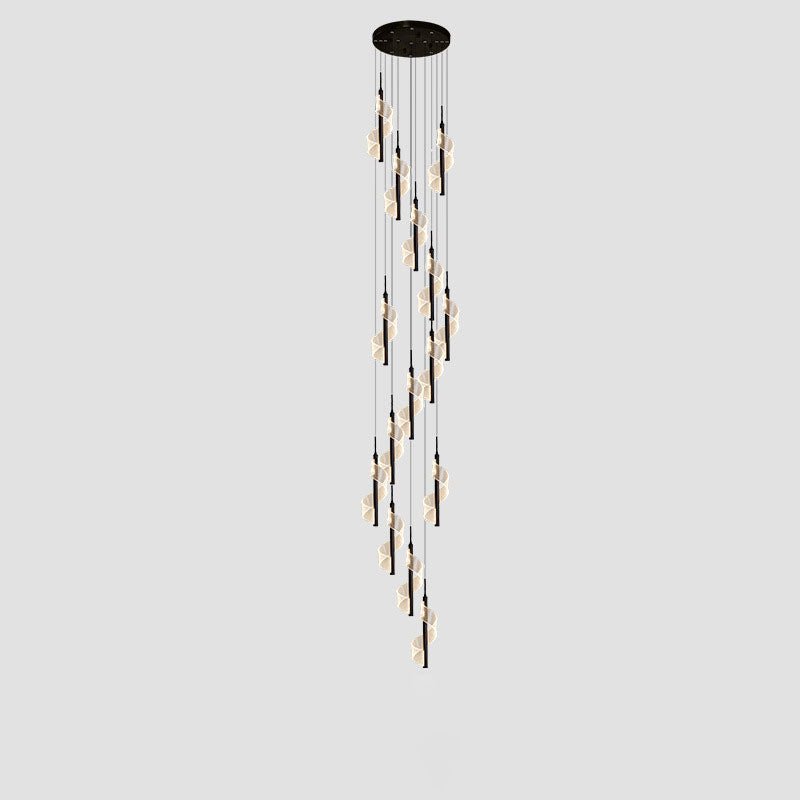 Bonassola | Exceptional Long Spiral LED Pendant Chandelier