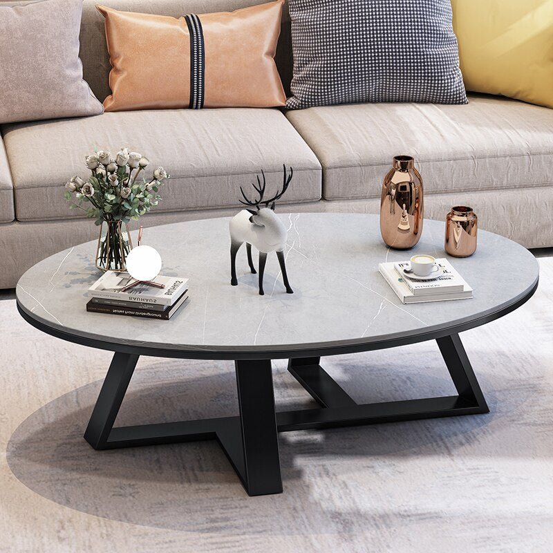 Gold/Black/White/Grey Marble Nordic Coffee Table For Living Room