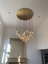 Raindrop Round Chandelier 47"