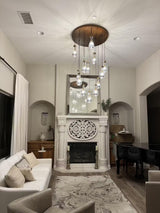 Raindrop Round Chandelier 47"