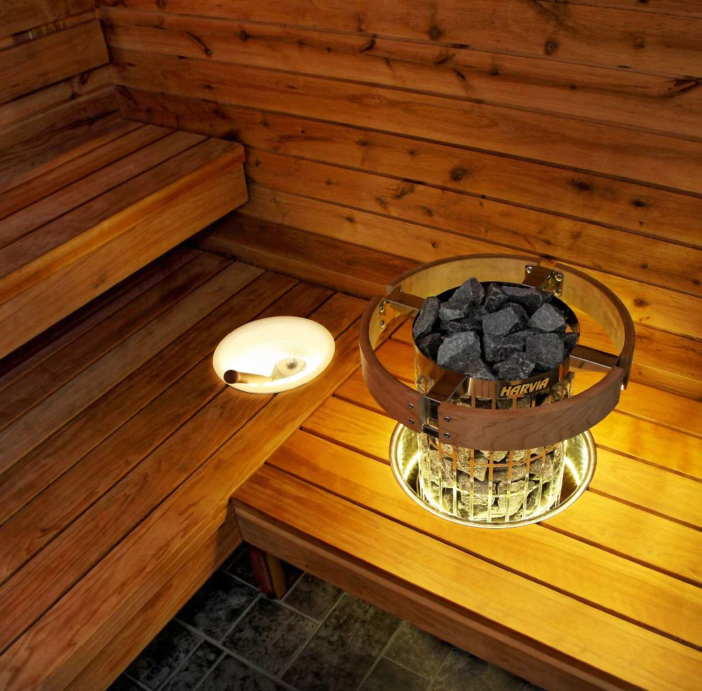 Embedding Flange w/ LED-Lighting for Harvia Cilindro 10.5kW Sauna Heater | HPCU7L