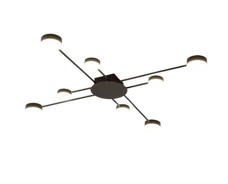 Round LED Ceiling Chandelier for Living Room, Bedroom, Dining Room