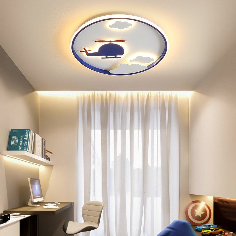 Decorative LED Ceiling Helicopter Lamp for Kids Room, Bedroom, Living Room