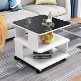 Modern Simplicity Coffee Table Made of Solid Wood with Multifunctional Storage