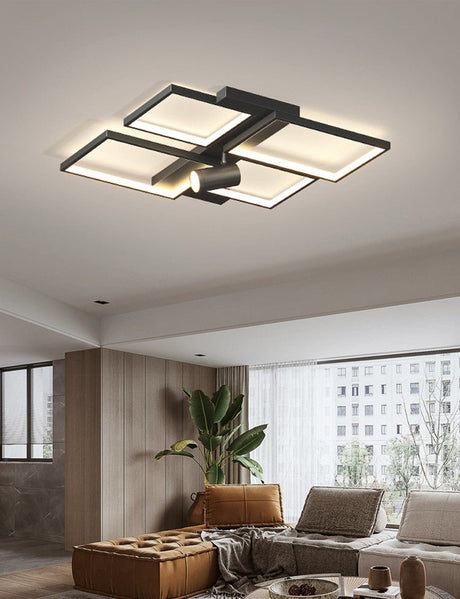 Modern Square LED Ceiling Light for Bedroom, Living Room