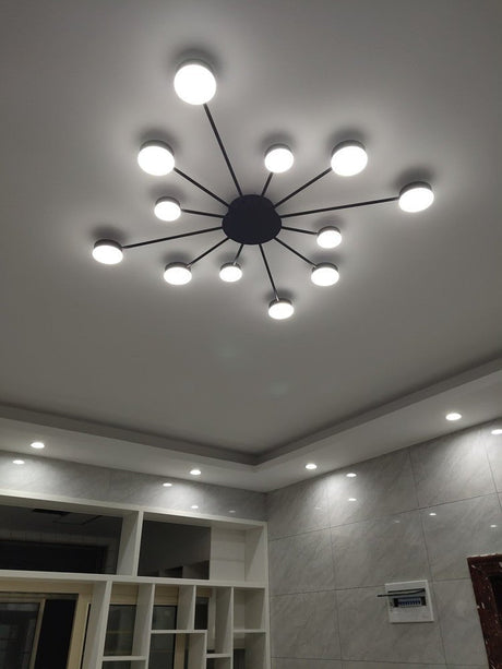 Cruciform LED Ceiling Chandelier for Living Room, Bedroom, Dining Room