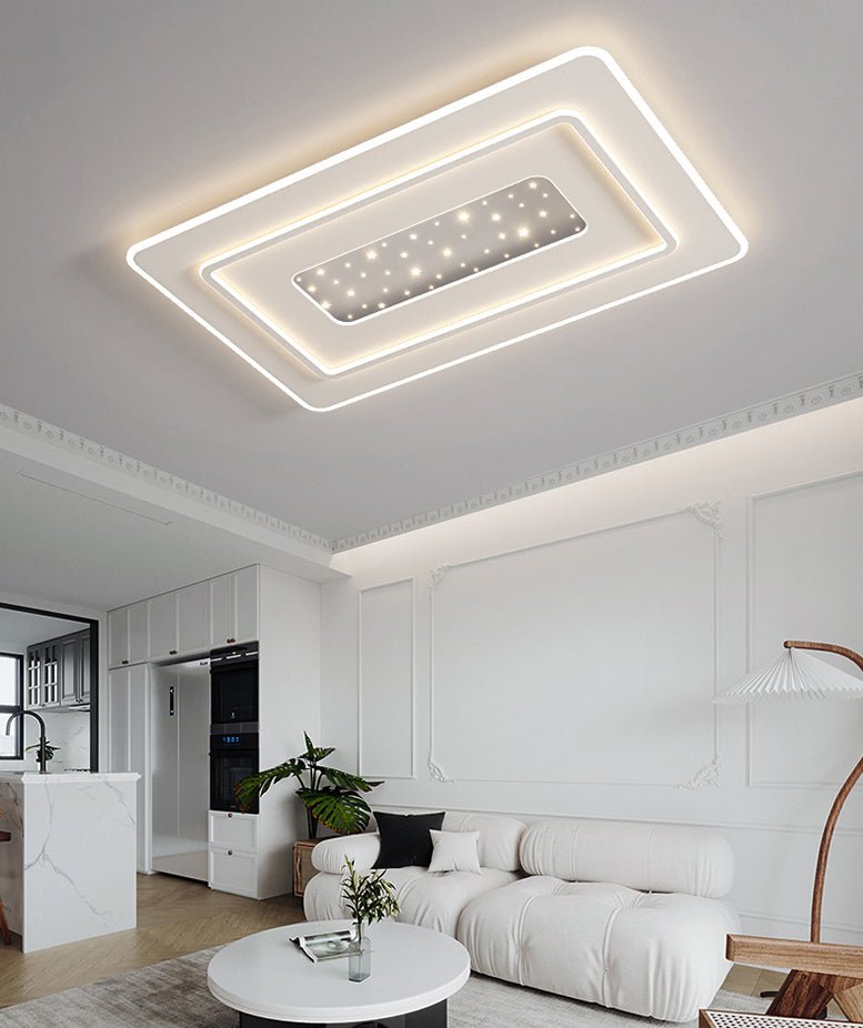 Rectangle Minimalist Acrylic LED Ceiling Light For Living Room, Bedroom