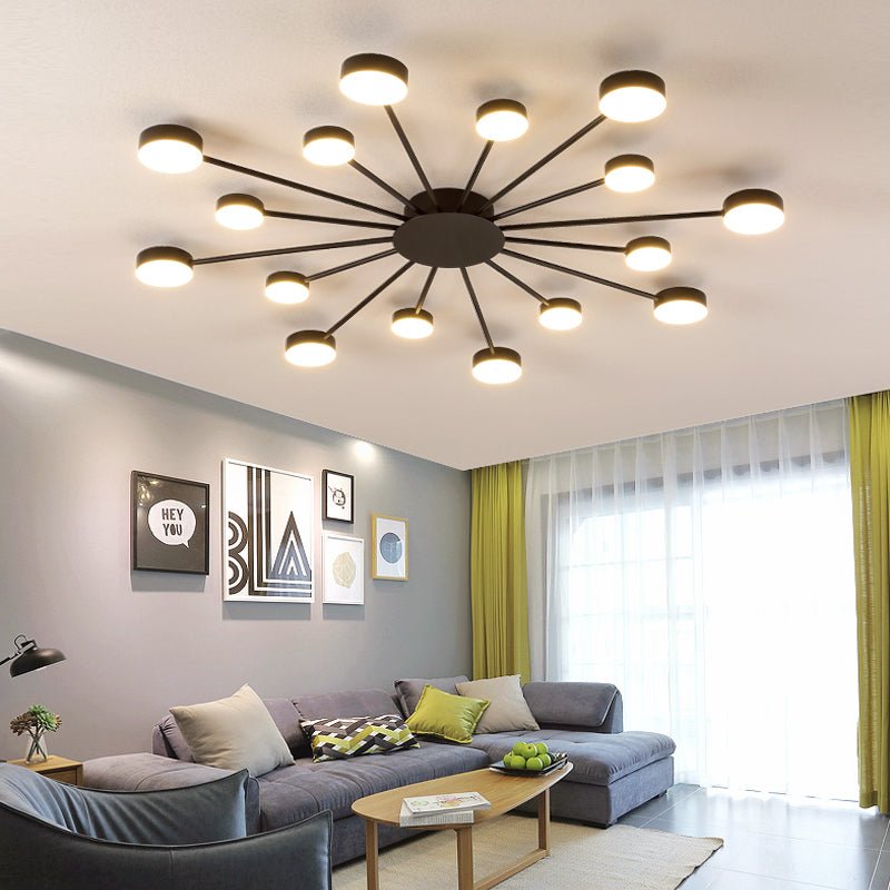 Cruciform LED Ceiling Chandelier for Living Room, Bedroom, Dining Room