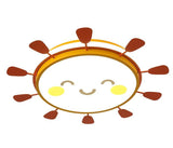 Creative Round LED Smile Sun Ceiling Lamp for Kids Room, Bedroom