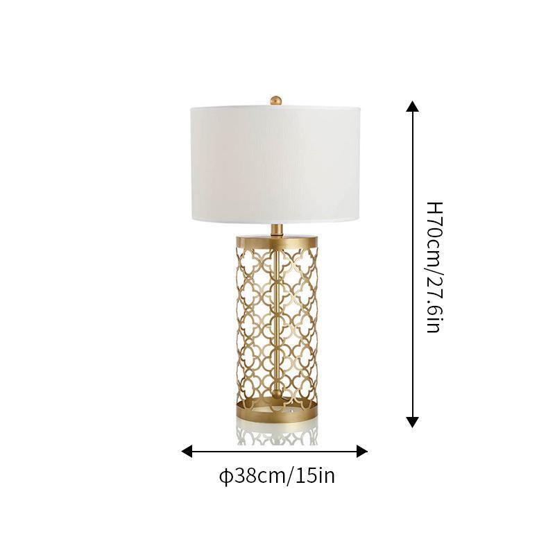 Openwork Metal Table Lamp