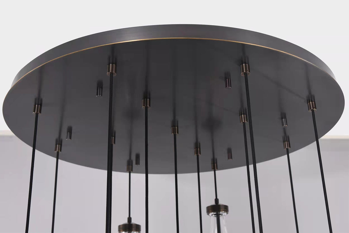 Raindrop Round Chandelier 47"