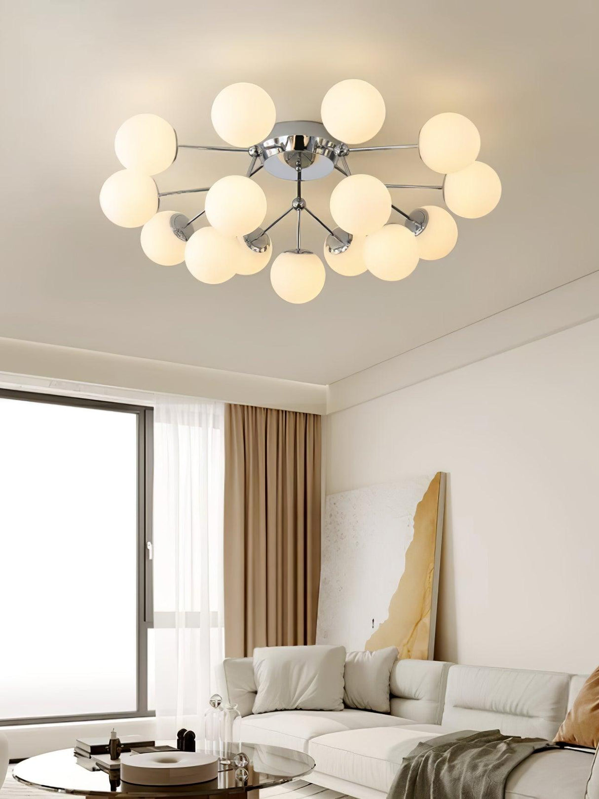 Glass Balls Cluster Ceiling Lamp