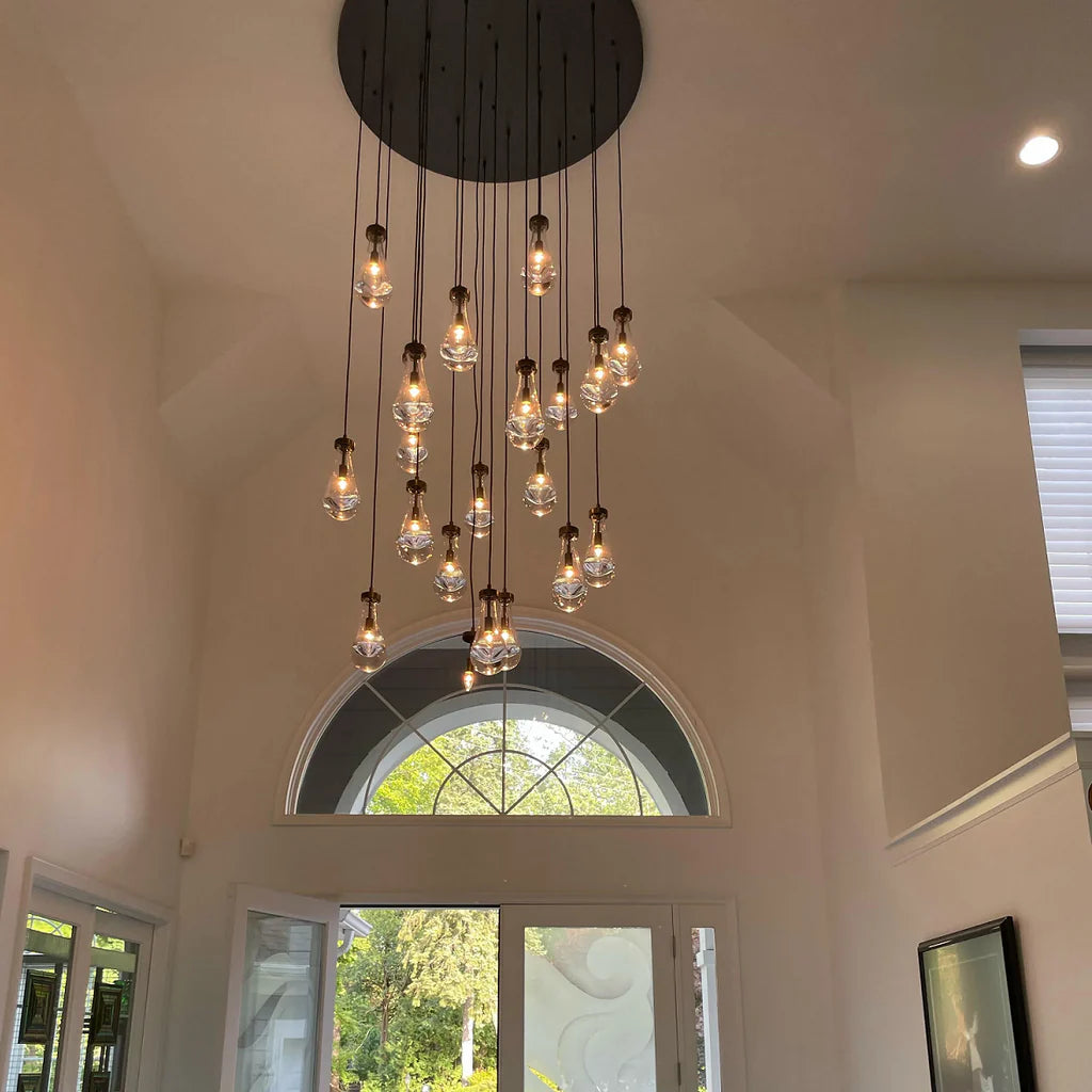 Raindrop Round Chandelier 47"