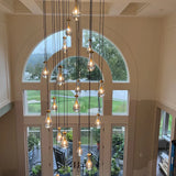 Raindrop Round Chandelier 47"