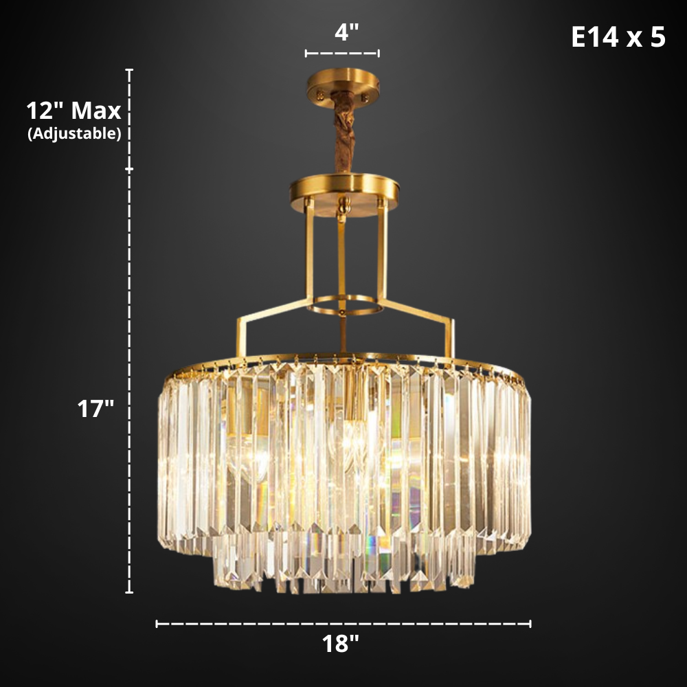 Octavian - Glass Crystal Chandelier