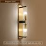 Copper & Glass Column Wall Sconce