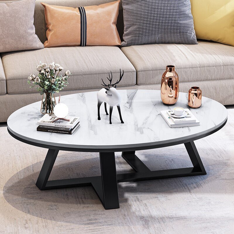 Gold/Black/White/Grey Marble Nordic Coffee Table For Living Room