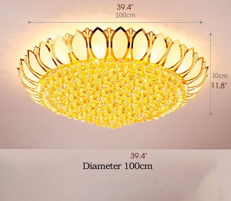 Luxury Modern Crystal LED Chandelier for Living Room, Bedroom, Study