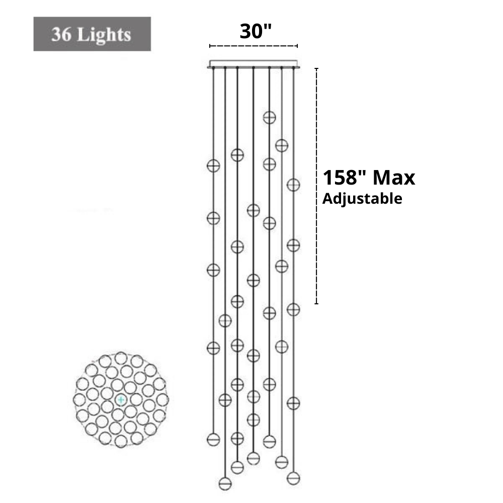 Terra - Modern Multi-Bulb Chandelier