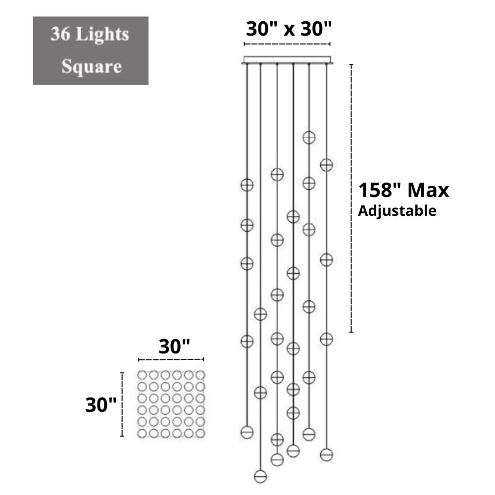 Terra - Modern Multi-Bulb Chandelier