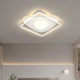 Square Creative Acrylic LED Ceiling Light For Bedroom, Living Room