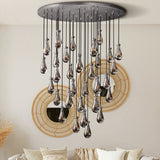 Raindrop Round Chandelier 47"