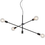 Modern Angled Multi-Bulb Pendant Light Fixture