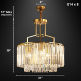 Octavian - Glass Crystal Chandelier