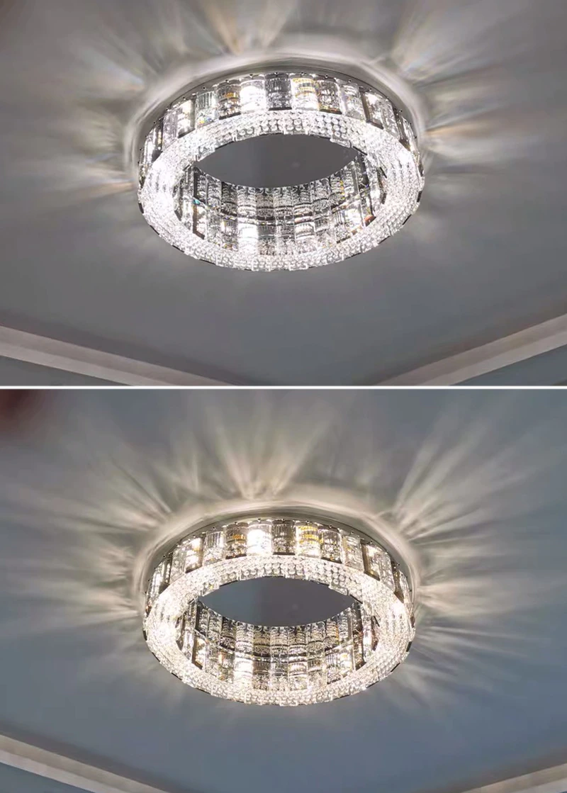 Loano | Modern Gorgeous Drum Ceiling Crystal Chandelier