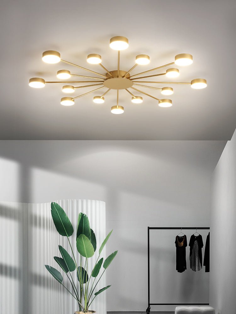 Cruciform LED Ceiling Chandelier for Living Room, Bedroom, Dining Room