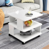 Modern Simplicity Coffee Table Made of Solid Wood with Multifunctional Storage