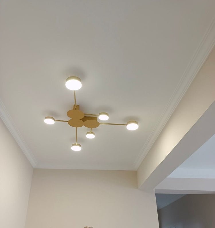 Round LED Ceiling Chandelier for Living Room, Bedroom, Dining Room