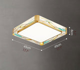 Square LED Сopper Ceiling Lamp for Living room, Bedroom